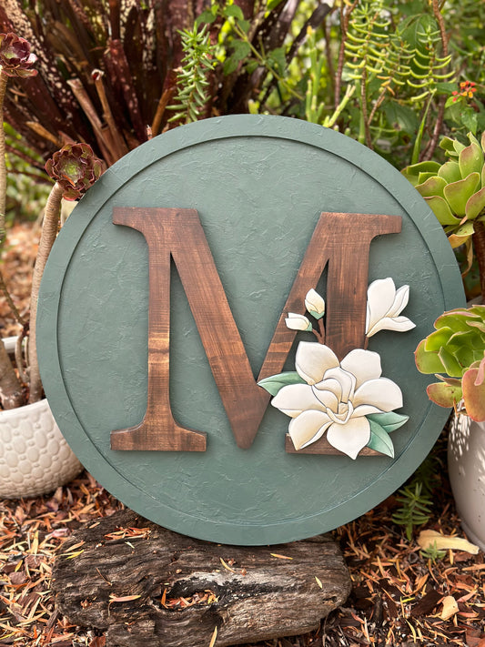 Magnolia Monogram Artwork