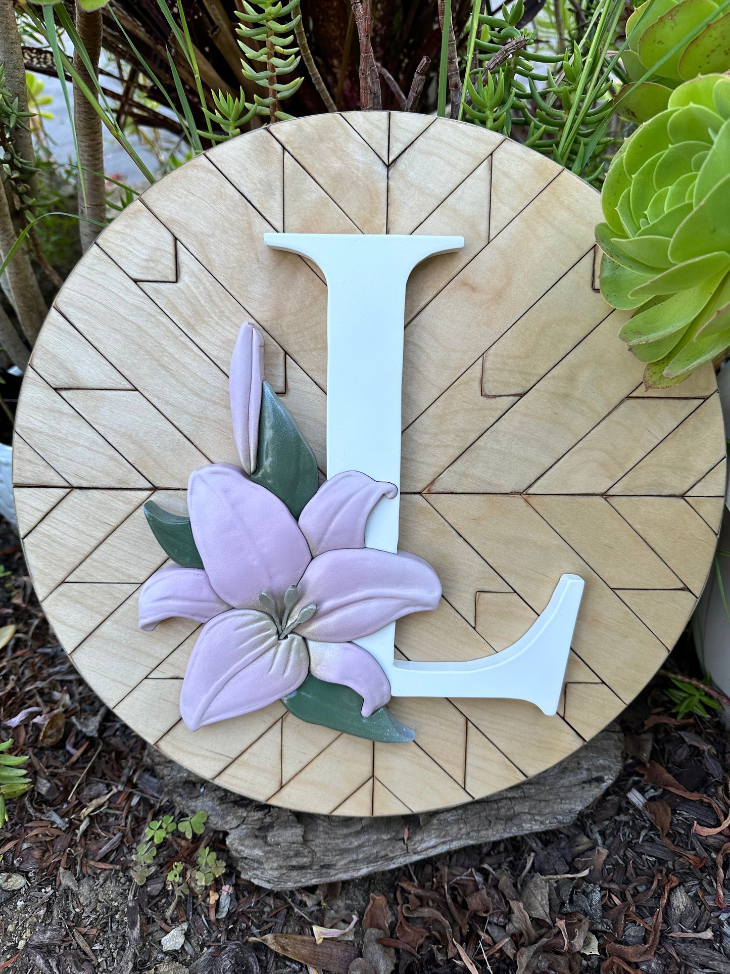 Lily Monogram Artwork