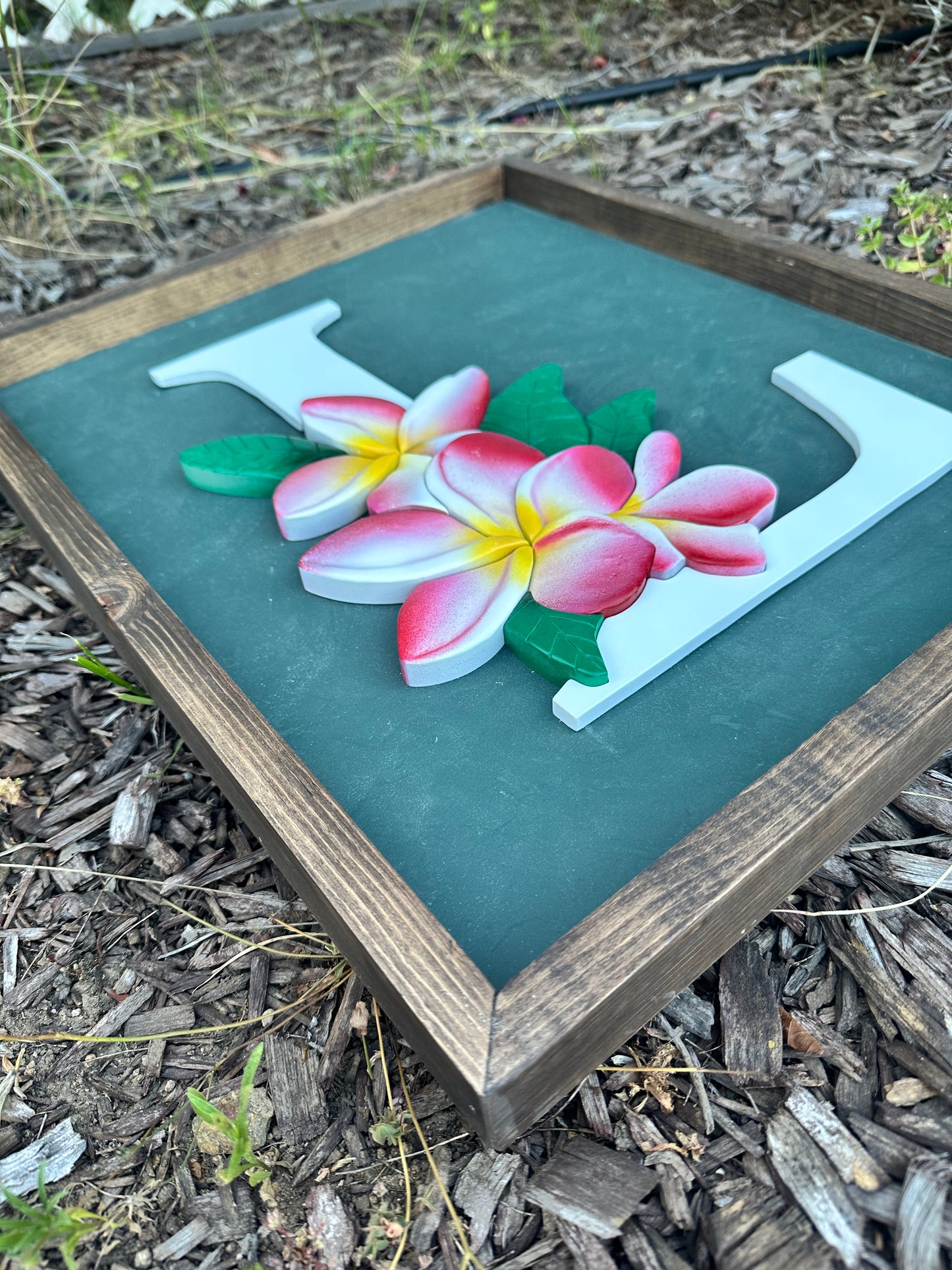 Plumeria Monogram Sign