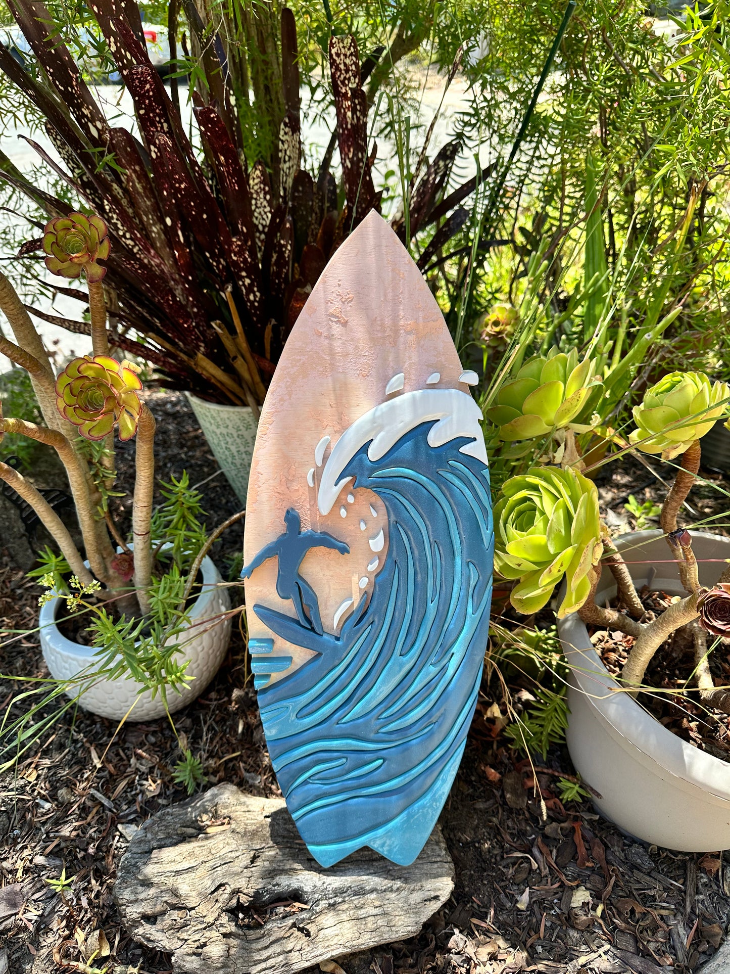 Surfboard Surfer Sign