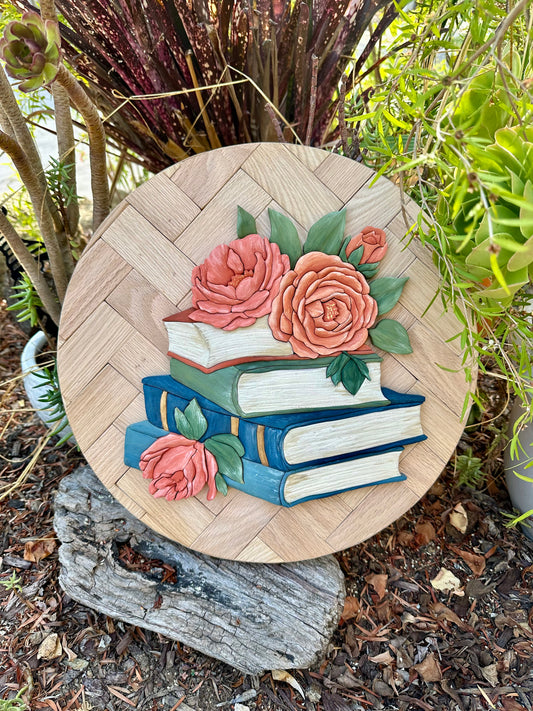 Floral Books Artwork