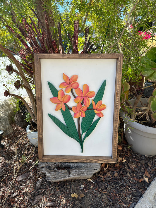 Plumeria Bouquet Sign